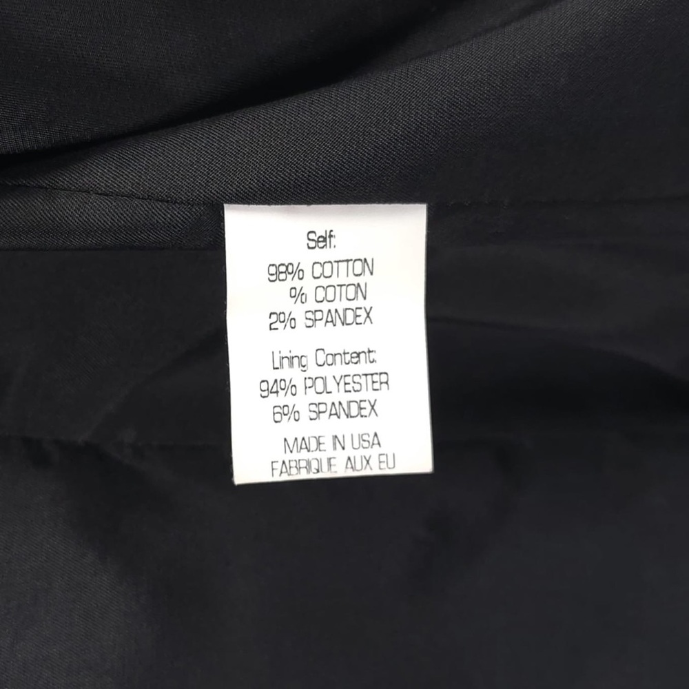 Theory PinStripe Suit Blazer Jacket Stretch Size 10 Cotton USA MADE 80474188 - Picture 14 of 15